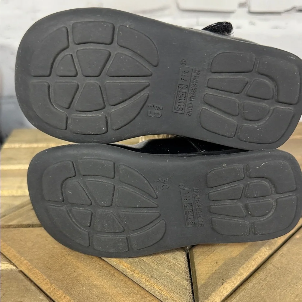 Carter's 5T Black Quilted Kids Boots and SmartFit 5‎ 1/2T Black Mary Jane Shoes